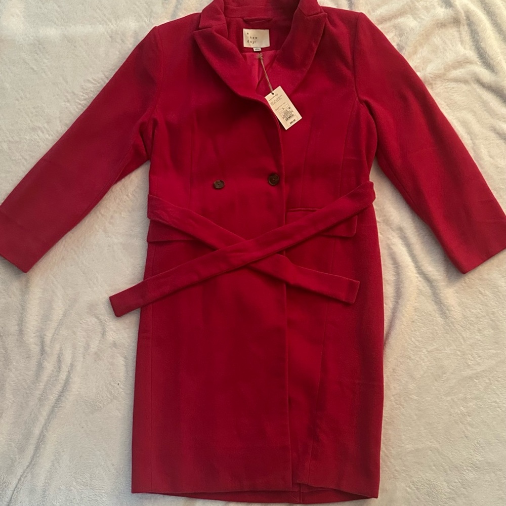 a new day Pink Trench Coat